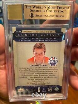 Rarity High-end Rc Bgs 9.5 With 10 Auto 2015 Upper Deck Employee Connor Mcdavid