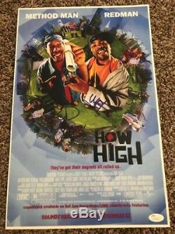 Redman Method Man Signed Autographed How High Movie Poster Jsa Coa