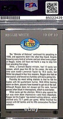 Reggie White 1991 FLEER ULTRA INSERT Signed Autographed AUTO Card PSA HOF (RC)