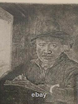 Rembrandt Etchings(Sharp High Quality)1634 Christ & /1648 Self Portrait, Van RIJN
