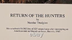 Return of the Hunters by Nicolas Trudgian autographed by Luftwaffe Jet Aces