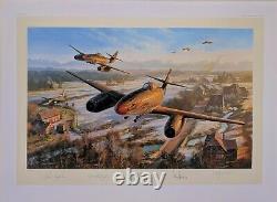 Return of the Hunters by Nicolas Trudgian autographed by Luftwaffe Jet Aces