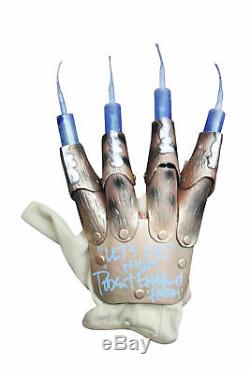 Robert Englund Lets Get High! Signed Freddy Krueger Needle Glove BAS