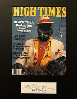 Robert Pletshorn The Godfather of Ganja, Square Grouper, SIGNED CUT High Times