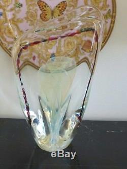 Rollin Karg Signed & Dated Impressive 1994 Art Glass Sculpture 12.5 High