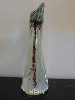 Rollin Karg Signed & Dated Impressive 1994 Art Glass Sculpture 12.5 High