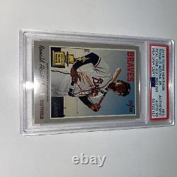 Ronald Acuna Jr. 2019 Topps Heritage Real One Red Ink Autograph /70 Psa 10 Auto