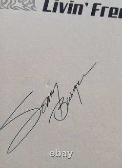 SONNY BARGER Hand Signed Riding High Living Free Book