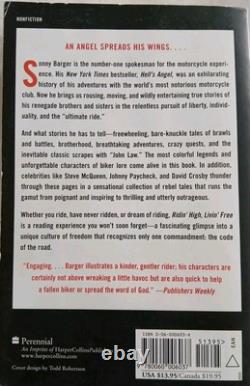 SONNY BARGER Hand Signed Riding High Living Free Book