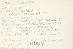 STEFAN GIERASCH Signed Autograph 4x6 INDEX CARD High Plains Drifter BLOOD BEACH