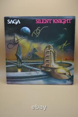 Saga Silent Knight 1980 Maze Records Vinyl LP SIGNED AUTOGRAPHED