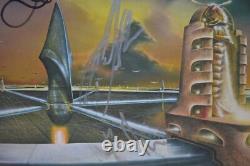 Saga Silent Knight 1980 Maze Records Vinyl LP SIGNED AUTOGRAPHED