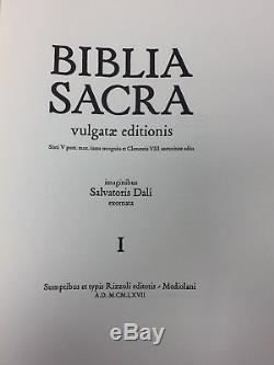 Salvador Dali AUTHENTIC 1967 BIBLIA SACRA Signed High Value