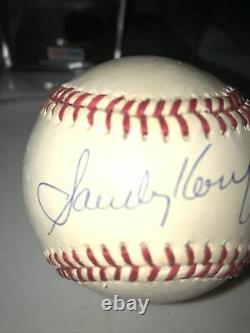 Sandy Koufax Autographed Ball. Nat Lg. PSA/DNA cert. Dodgers. High Grade Signature