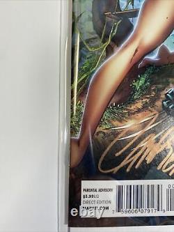 Savage Wolverine mile high comics variant 1 Signed By J Scott Campbell With COA