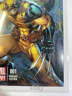 Savage Wolverine mile high comics variant 1 Signed By J Scott Campbell With COA