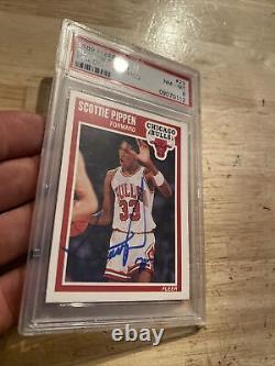 Scottie Pippen PSA DNA Autograph Fleer Collector Card LOW SIGNATURE Auto 1989