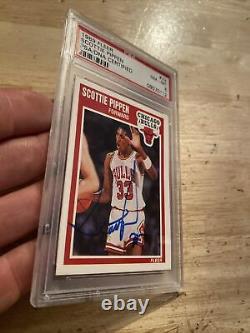 Scottie Pippen PSA DNA Autograph Fleer Collector Card LOW SIGNATURE Auto 1989