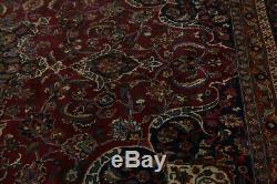 Semi Antique Plush Signed 8X12 Traditional Floral Hand Knotted Oriental Area Rug