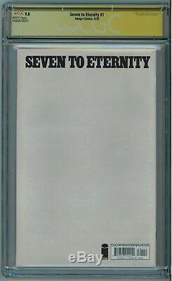 Seven To Eternity #1 Cgc 9.8 Signed By Remender High Grade White Pgs 2017