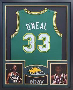 Shaquille O'Neal Signed Framed Jersey JSA Autographed Cole High School Shaq