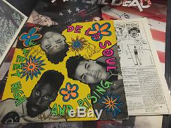 Signed 1989 De La Soul 3 Feet High And Rising Original Vinyl LP Record Album Art