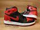 Signed 2000 Nike Air Jordan 1 High Banned 1985 Rookie Retro Shoes Autograph Uda