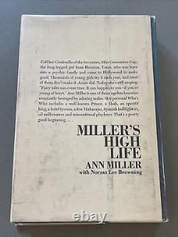 Signed! Ann Miller Miller's High Life HC/DJ 1st ED