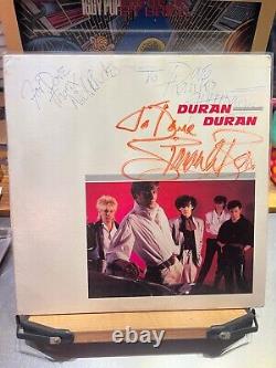 Signed Duran Duran LP vinyl autographed S/T Debut To Dave