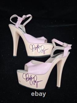 Signed Ginger Lynn Allen Movie Worn High Heel Shoes Personally Owned Adult Film