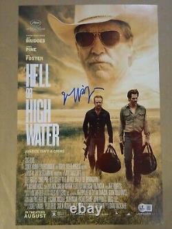 Signed Jeff Bridges Autographed Hell Or High Water 11x17 Photo Beckett BAS COA