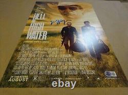 Signed Jeff Bridges Autographed Hell Or High Water 11x17 Photo Beckett BAS COA