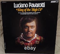 Signed Luciano Pavarotti King Of The High C's Autographed Vinyl Album Record LP
