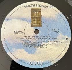 Signed MEL BROOKS High Anxiety LP promo 1978 Asylum 5E-501 Vinyl /nMINT