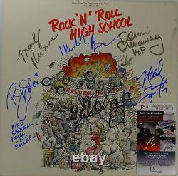 Signed Marky Ramone + Alice Cooper Group Rock N Roll High School Lp Jsa #gg17759