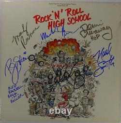 Signed Marky Ramone + Alice Cooper Group Rock N Roll High School Lp Jsa #gg17759