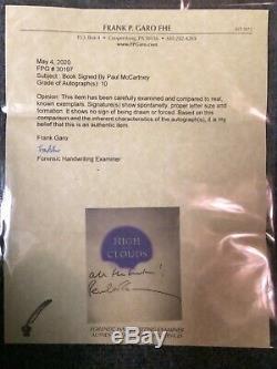 Signed Paul McCartney High In The Clouds Coa