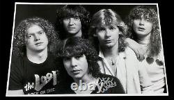 Signed Pete Willis Def Leppard Photo Rare Pyromania Steve Clark High N Dry