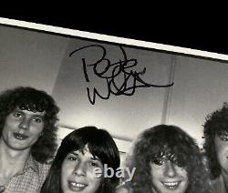 Signed Pete Willis Def Leppard Photo Rare Pyromania Steve Clark High N Dry