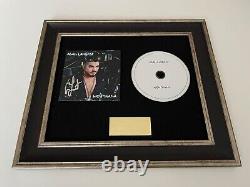 Signed/autographed Adam Lambert High Drama Framed CD Presentation