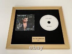 Signed/autographed Adam Lambert High Drama Framed CD Presentation