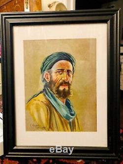 Sirak Melkonian Listed Artist Rare Persian Painting Highly Sought After Offers