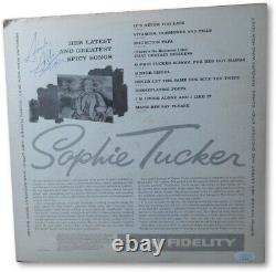 Sophie Tucker Signed Autographed Record Album High Fidelity JSA II25516