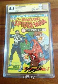 Spider-Man #129 Signed SS Stan Lee Label CGC 8.5 VF+ High Grade Key
