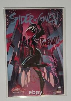 Spider-gwen 24 First Gwenom Exclusive Signed Coa Campbell High Grade