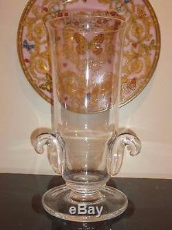 Steuben Large Crystal Vase 12 High