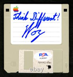 Steve Woz Wozniak SIGNED Apple HD High Density Disk + INSC MAC PSA AUTOGRAPHED