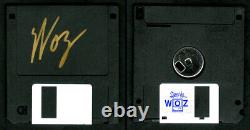 Steve Wozniak SIGNED AUTOGRAPHED 3.25 HD Black High Double Density Disk Apple