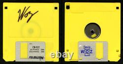 Steve Wozniak SIGNED AUTOGRAPHED 3.25 HD Yellow High Double Density Disk Apple