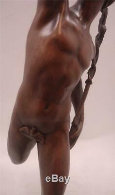 Stunning Mercury / Hermes Bronze Signed GIAMBOLOGNA 43cm High Marble Base